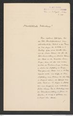 k.k. naturhistorisches Hofmuseum, Intendanzakten 1885-1896 (Hauer), Aktenzahl Z.520/1892, Seite 1